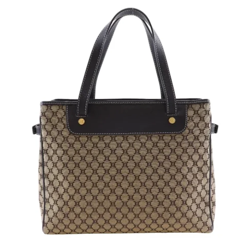 Celine Vintage Pre-owned Canvas handbags Brown Dames