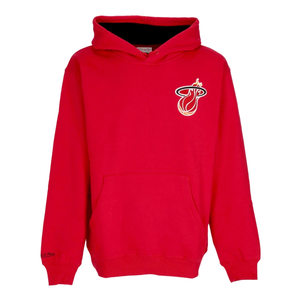 Mitchell & Ness Miami Heat Vintage Logo Hoodie Red Heren