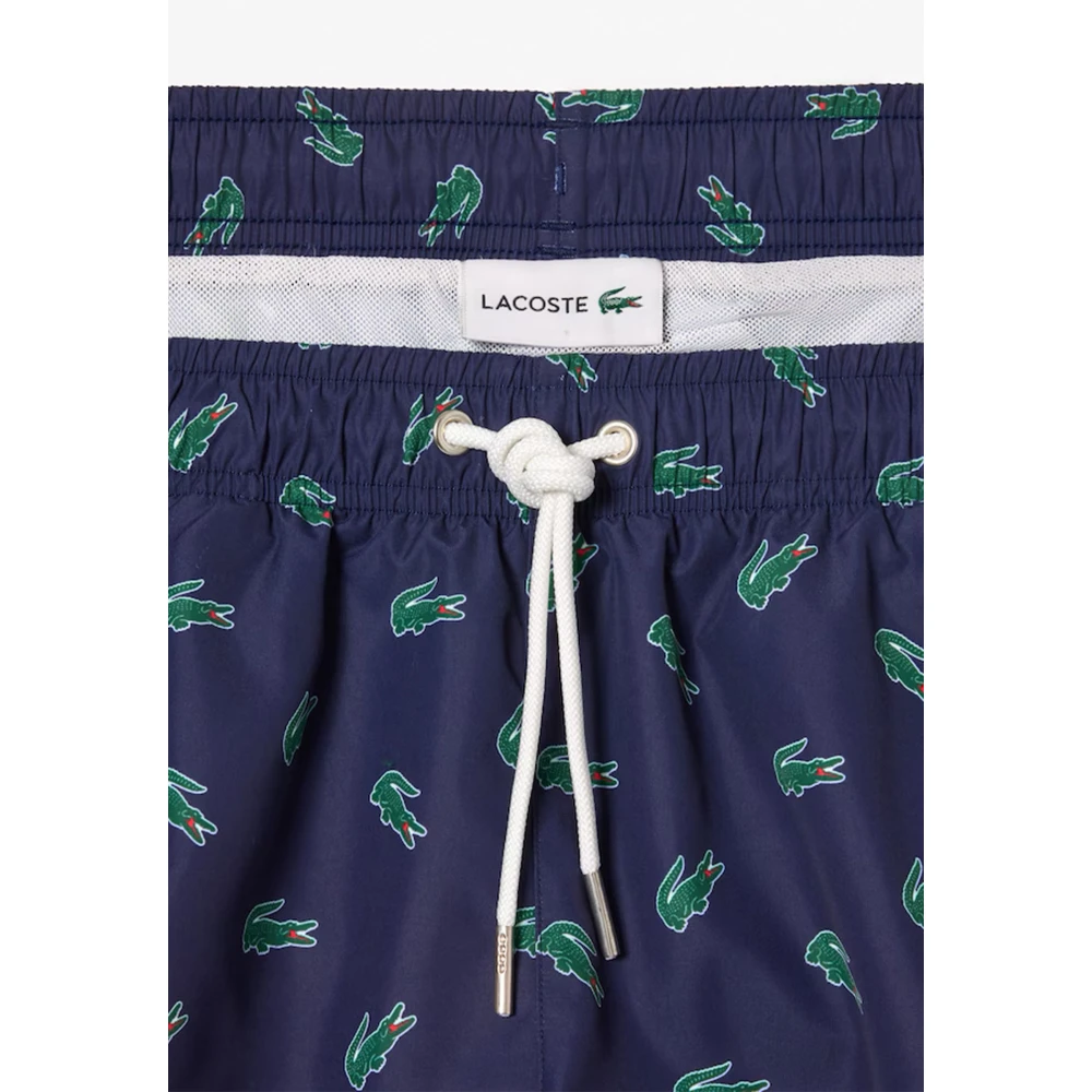 Lacoste Donkerblauwe Zwembroek Mh7188 Blue Heren