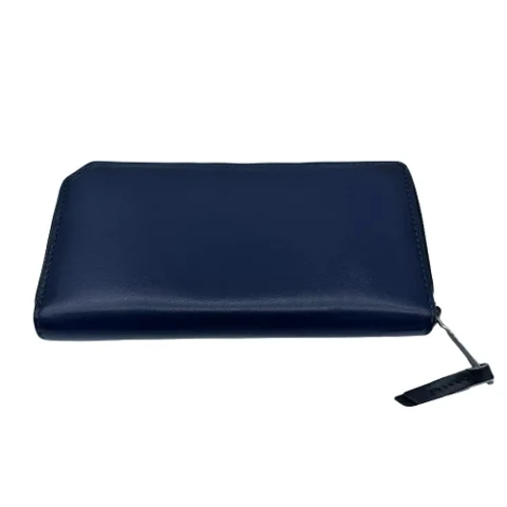 Jimmy Choo Pre-owned Leather wallets Blue Dames