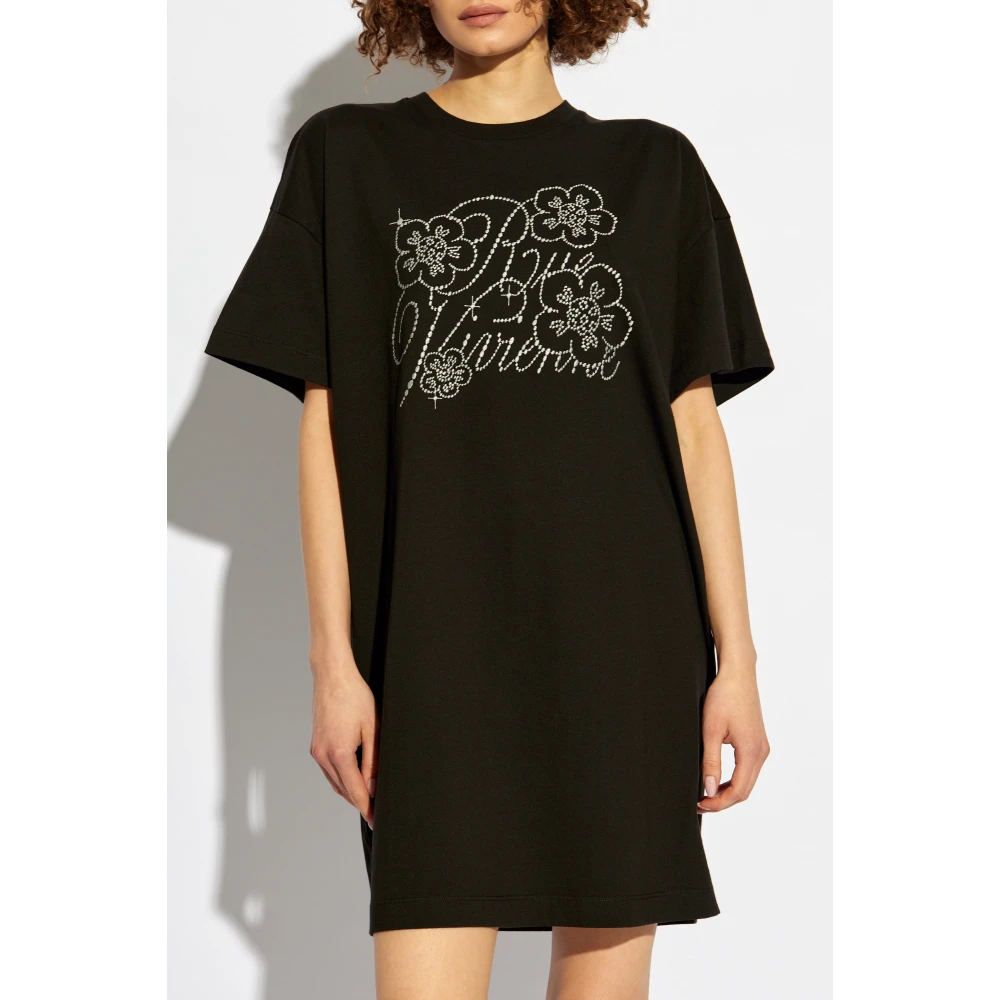 Kenzo T-shirt jurk Black Dames