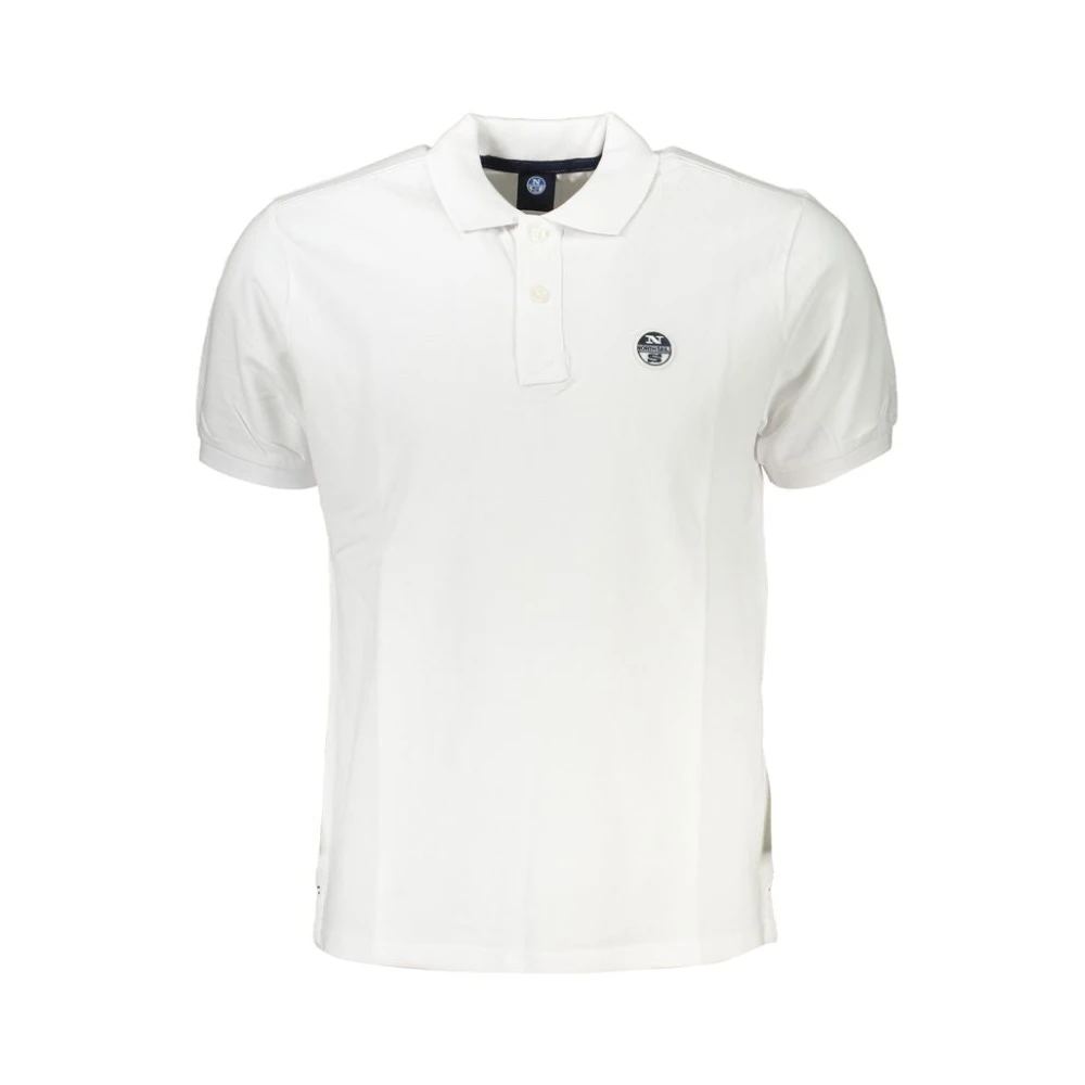 North Sails Wit Katoenen Poloshirt met Korte Mouwen White Heren