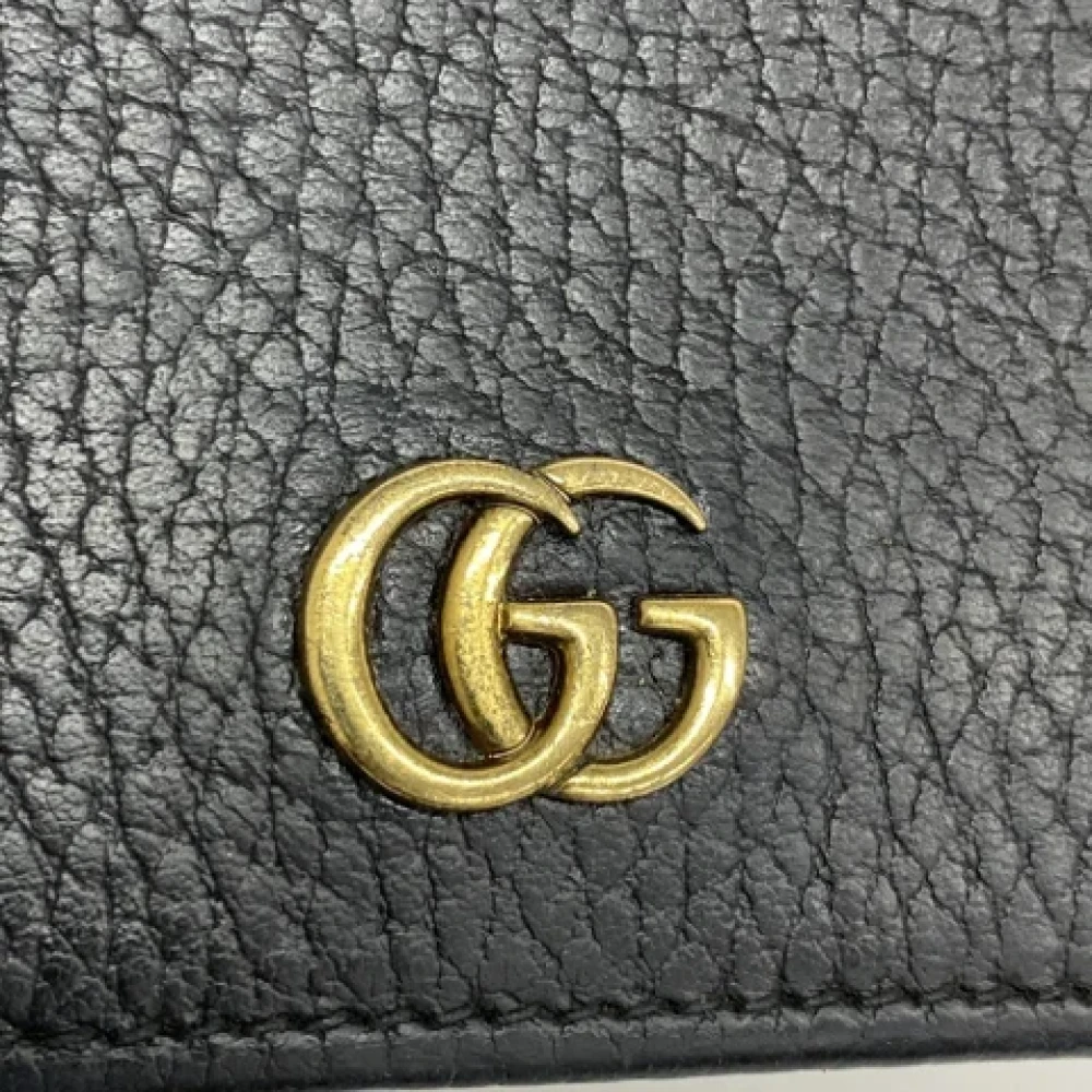 Gucci Vintage Pre-owned Leather wallets Black Dames