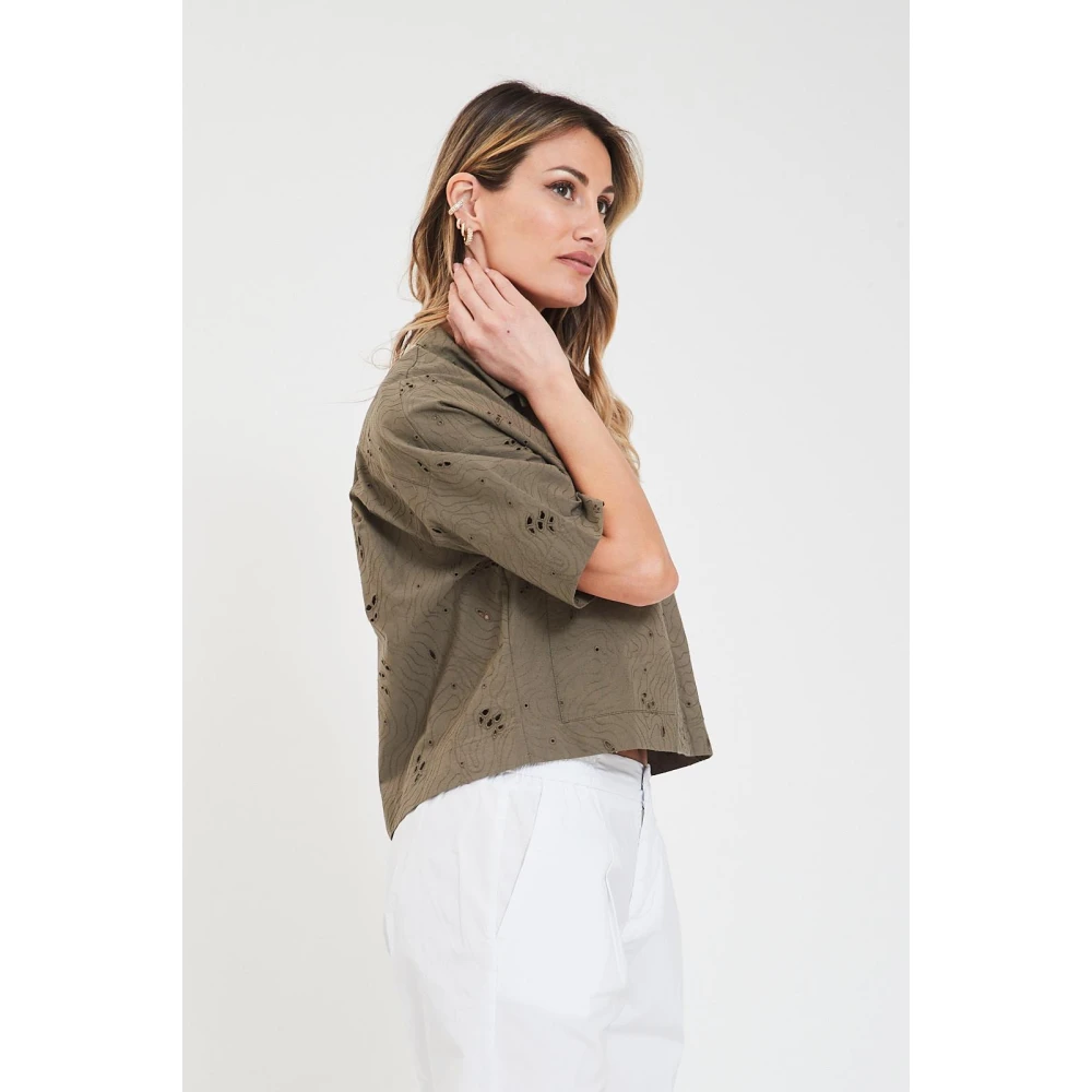 Alpha Studio Mini Overhemd Green Dames
