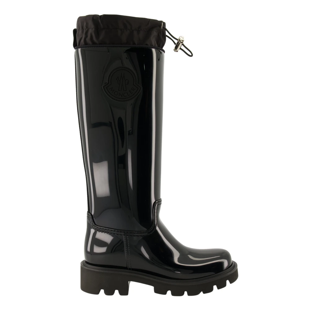 Moncler Women's Black Wellies, 3 Uk, Kickstream High Rain Boots