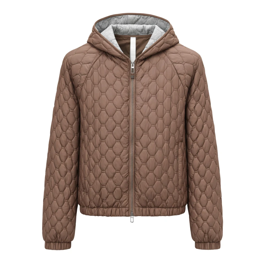 Duno Women's Brown Quilted Jacket