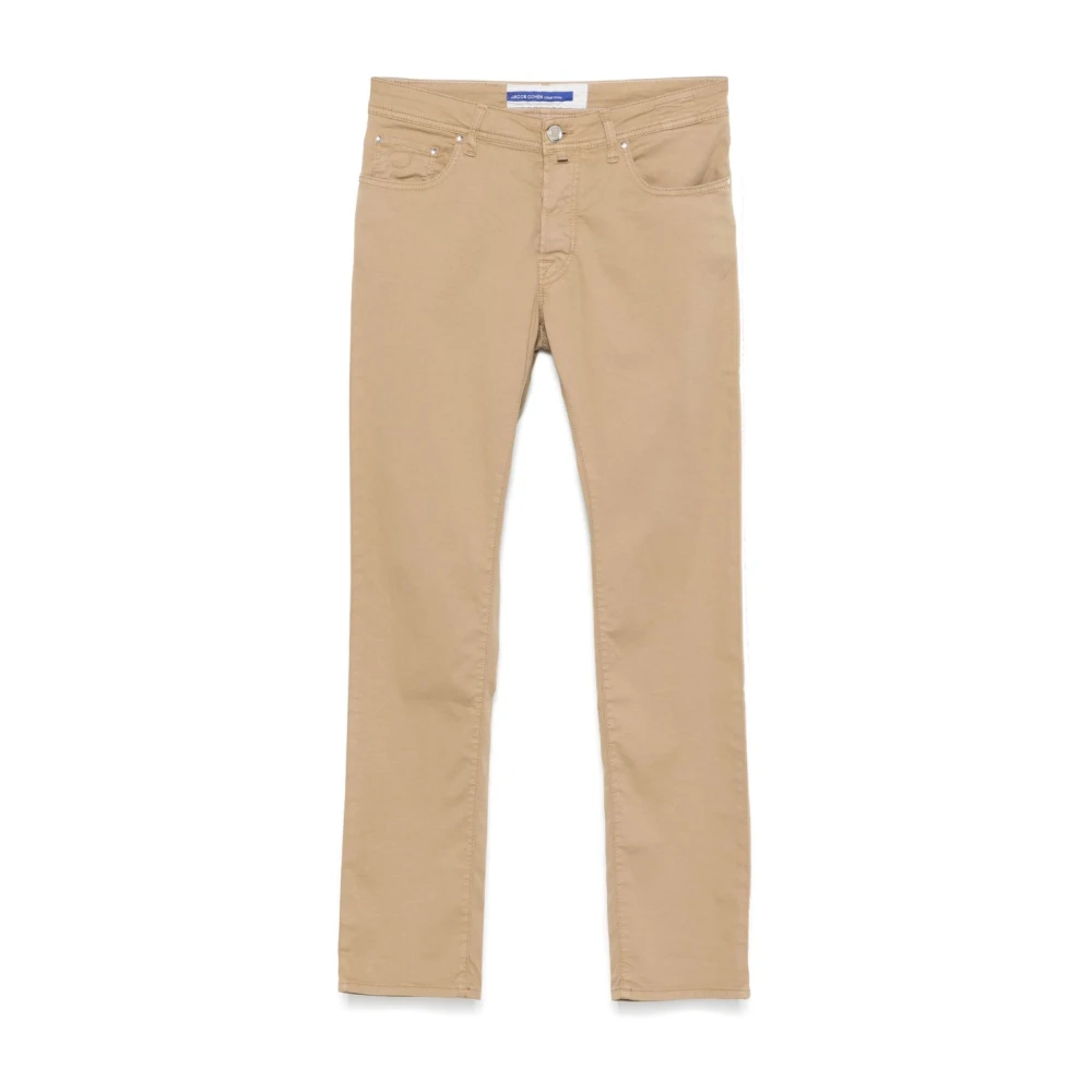 Jacob Cohën Men's Beige Bard Pants With Button Closure And Five Pockets