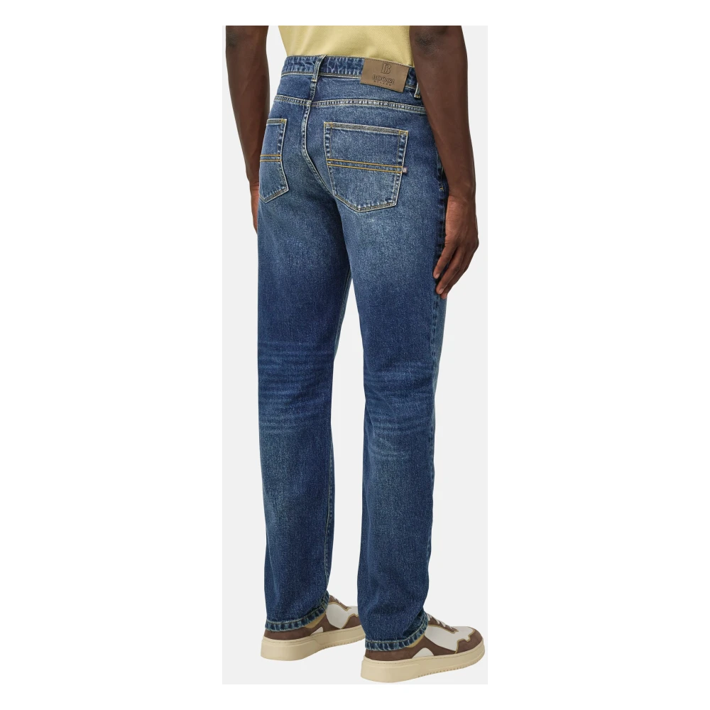 Boggi Milano Stretch Denim Jeans Blue Heren