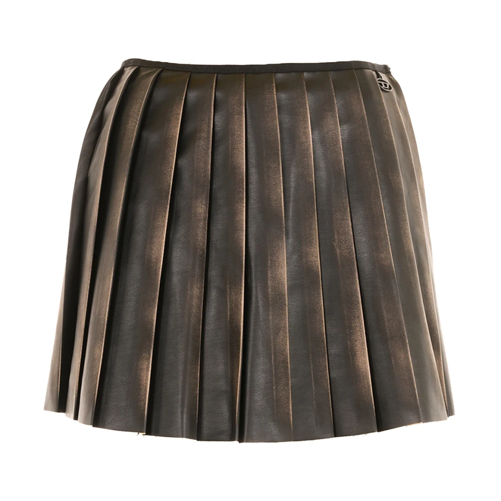 Diesel Women's Black Short Skirts, S, O-Saka Mini