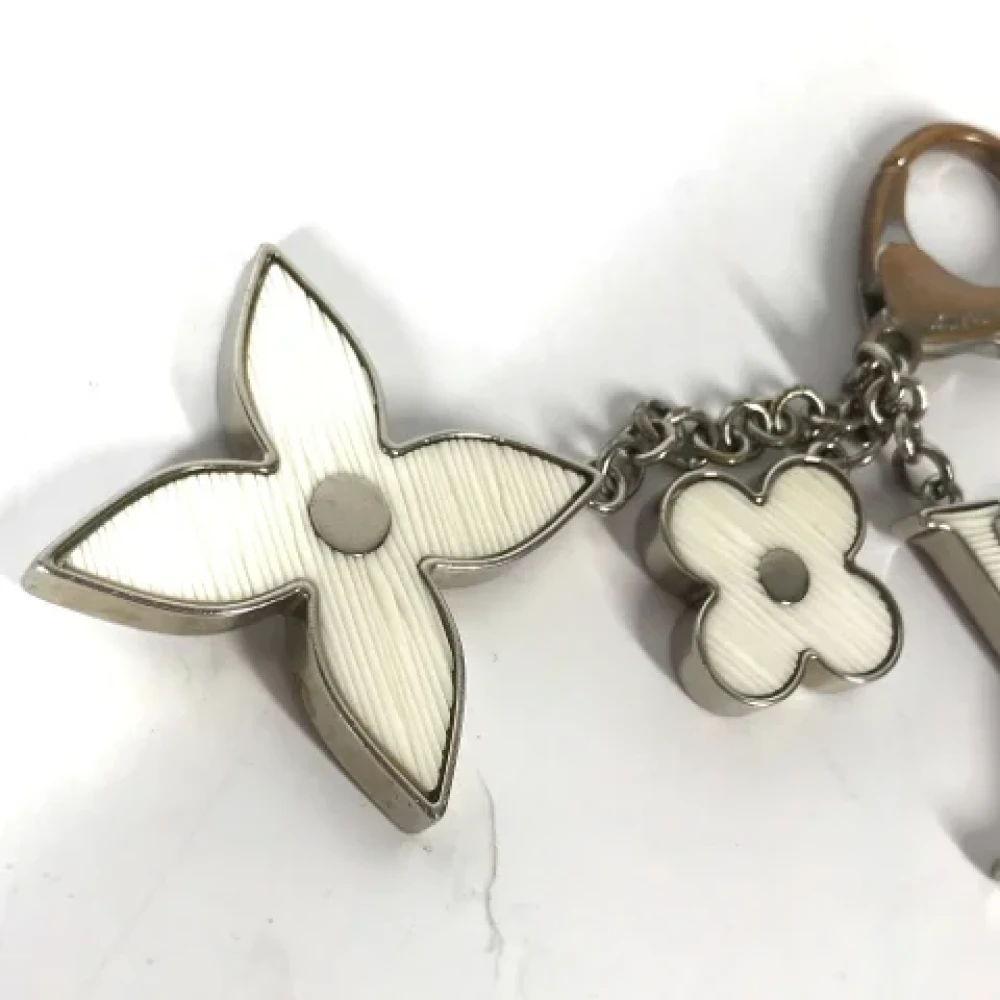 Louis Vuitton Vintage Pre-owned Fabric key-holders White Dames
