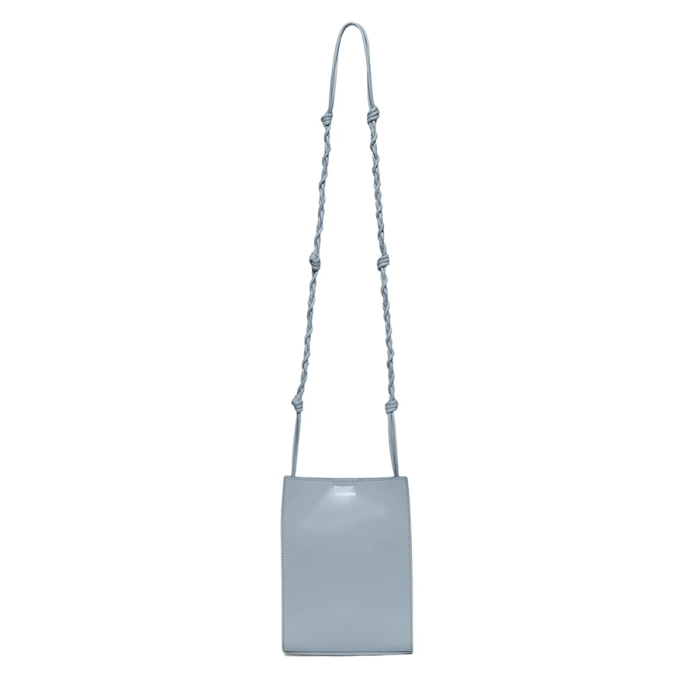 Jil Sander Minimalistisk Läder Crossbody-väska Blue, Dam