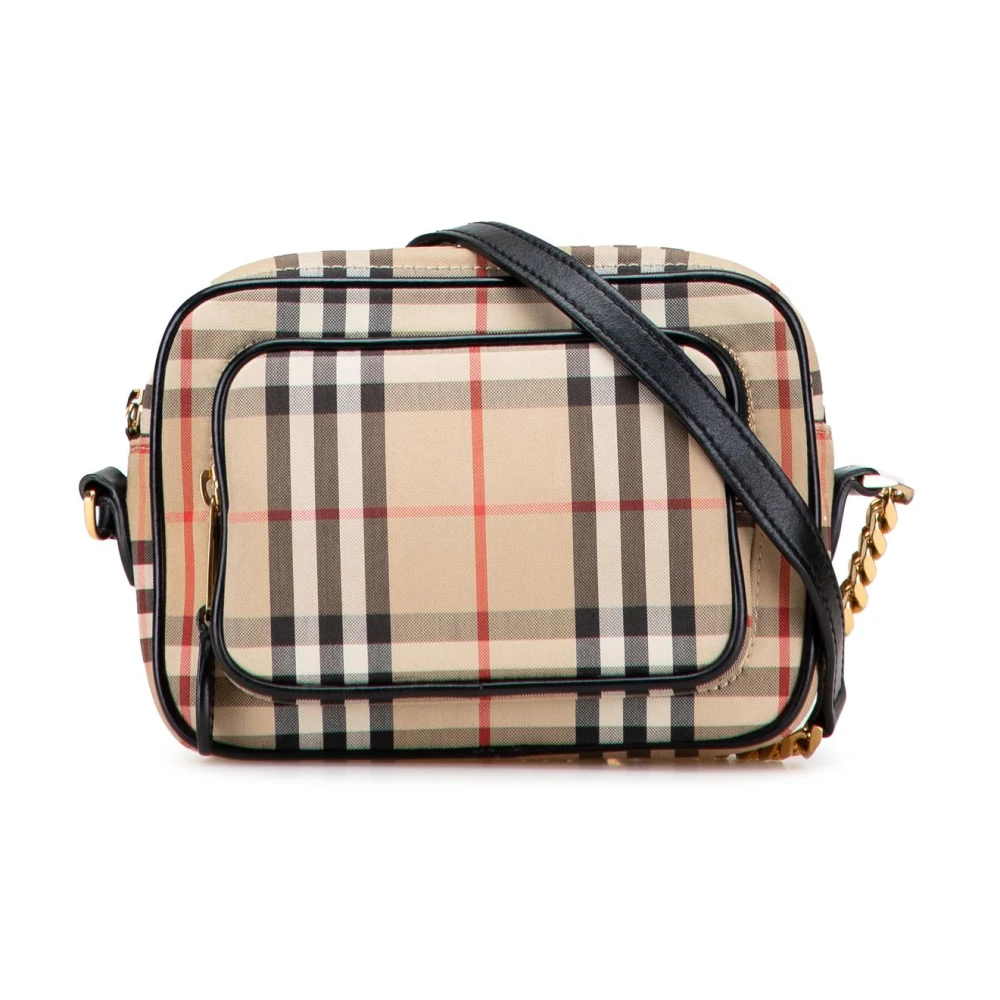 Burberry Vintage Women's Brown Vintage Cross Body Bags, One Size, Pre-Owned Patterned Crossbody Bag
