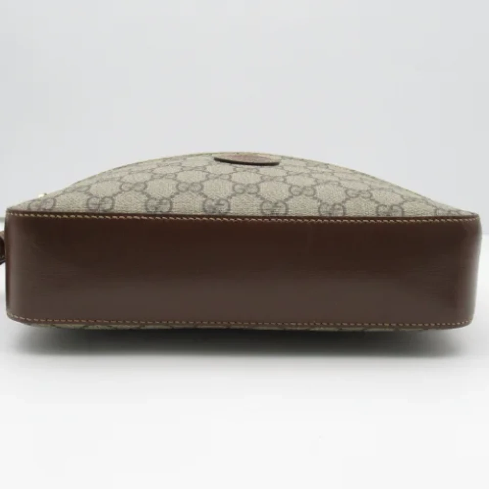Gucci Vintage Pre-owned Canvas gucci-bags Beige Heren