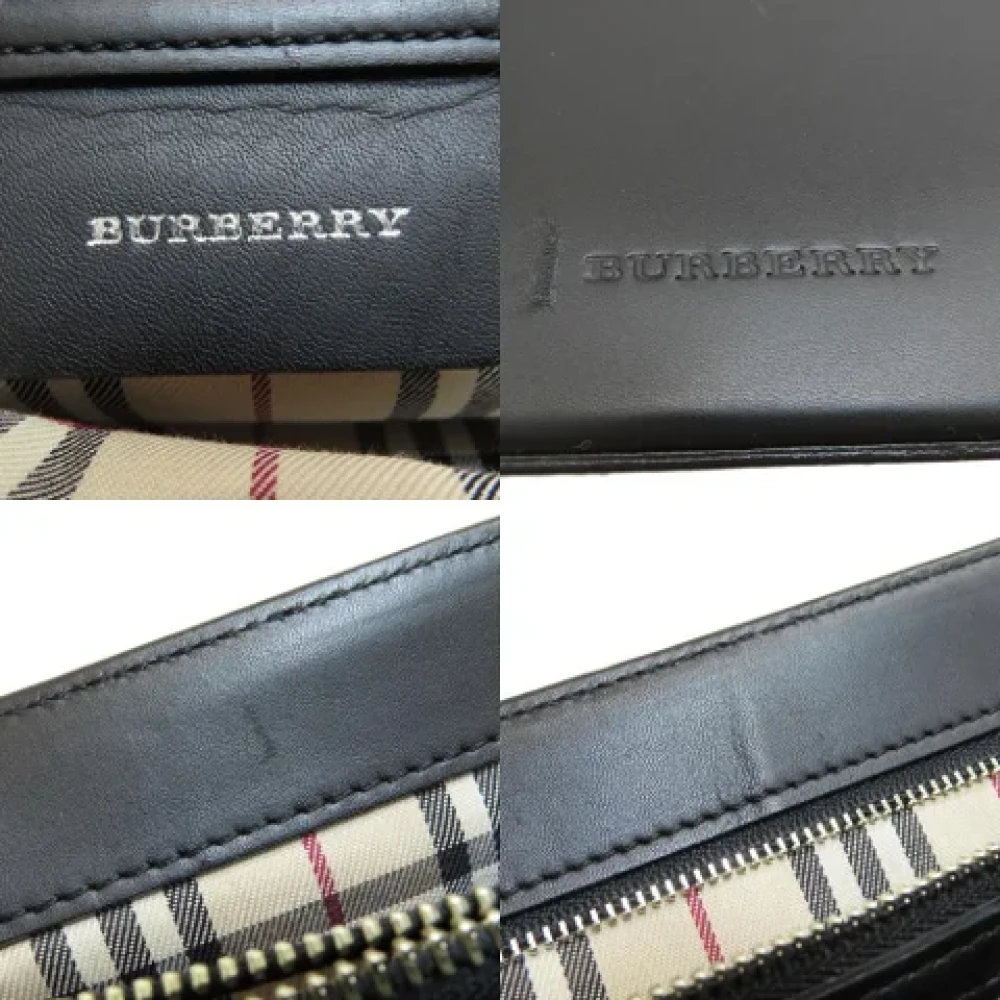 Burberry Vintage Pre-owned Fabric handbags Black Dames