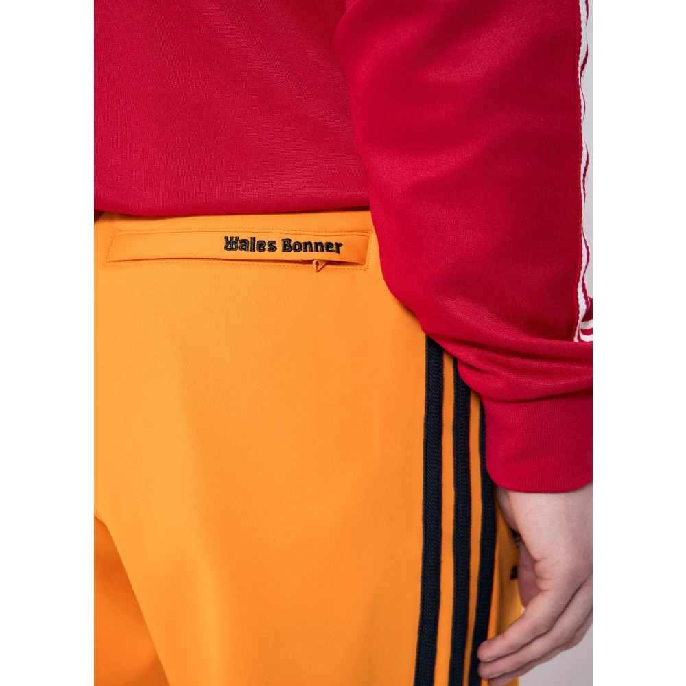 Adidas Logo Motif Track Pants Orange Heren