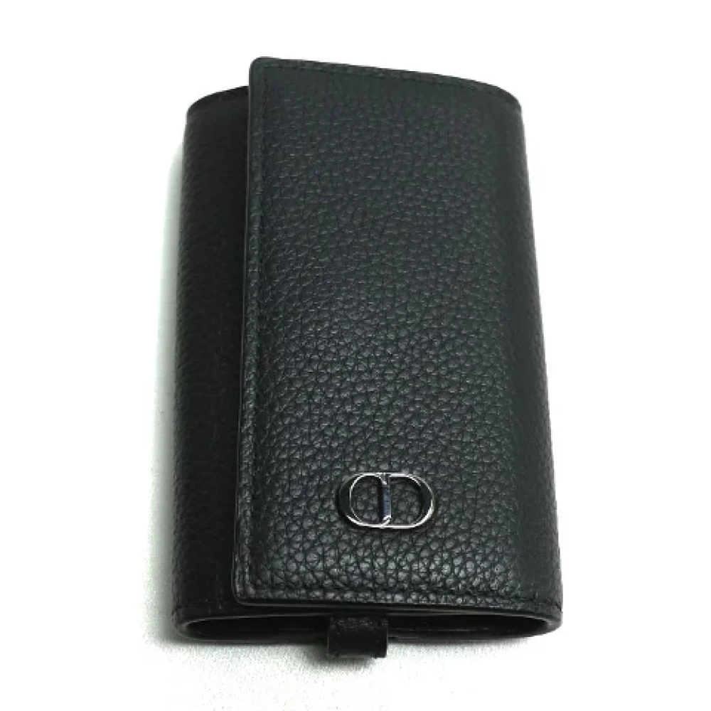 Dior Vintage Pre-owned Leather key-holders Black Heren