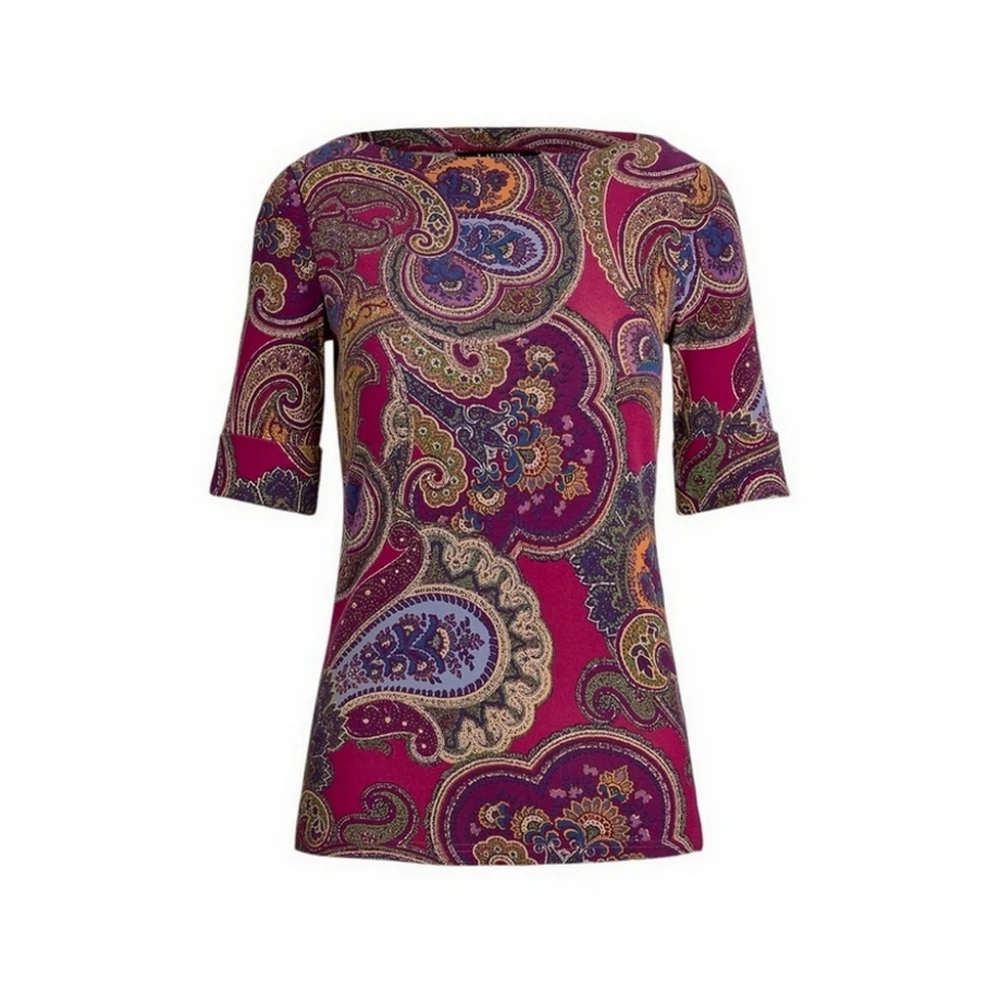 Ralph Lauren T-shirts en Polos Fuchsia Multicolor Dames