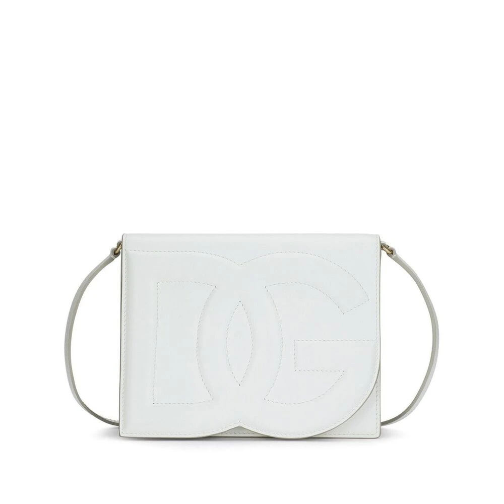 Dolce & Gabbana Witte DG Logo Crossbody Tas White Dames