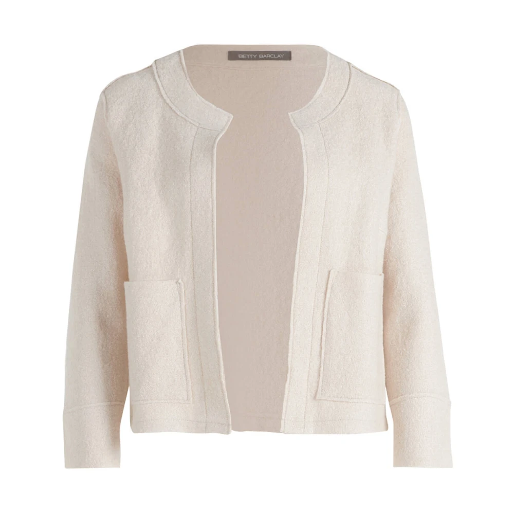 Betty Barclay Korte Blazerjas 3 4 Mouw Beige Dames