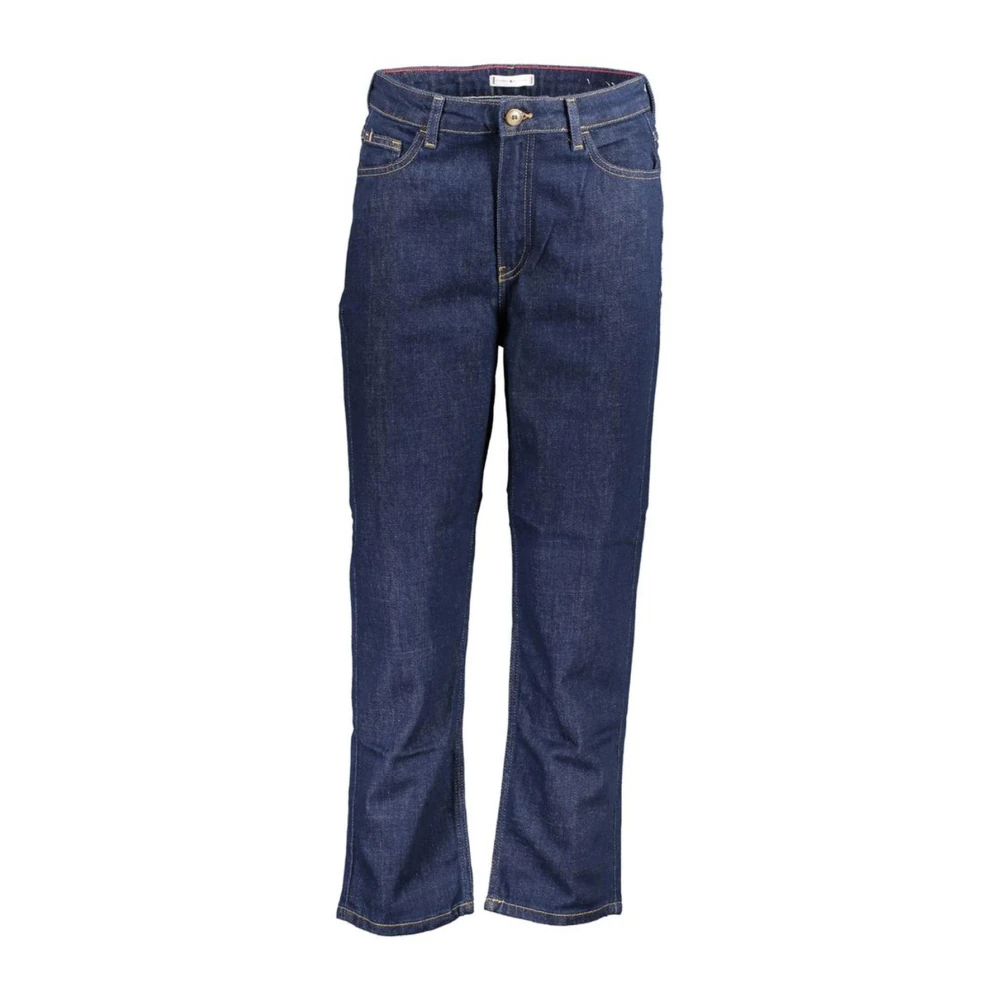 Tommy Hilfiger Blauwe Katoenen Klassieke Straight Jeans Blue Dames