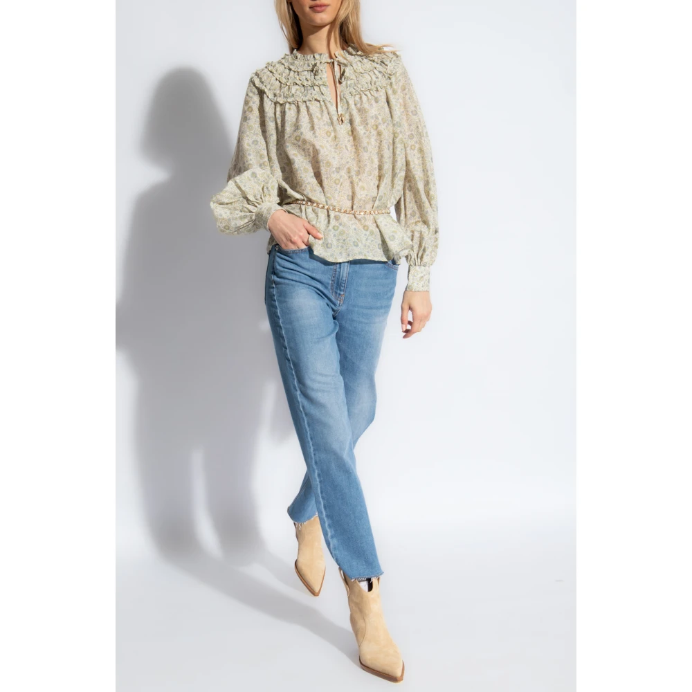 Ixiah Dahlia blouse Beige Dames