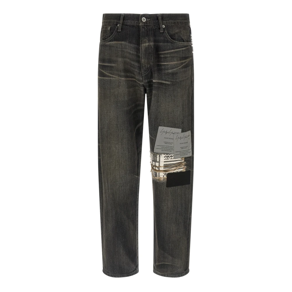 Yohji Yamamoto Uomo Nero Jeans, L, New,
