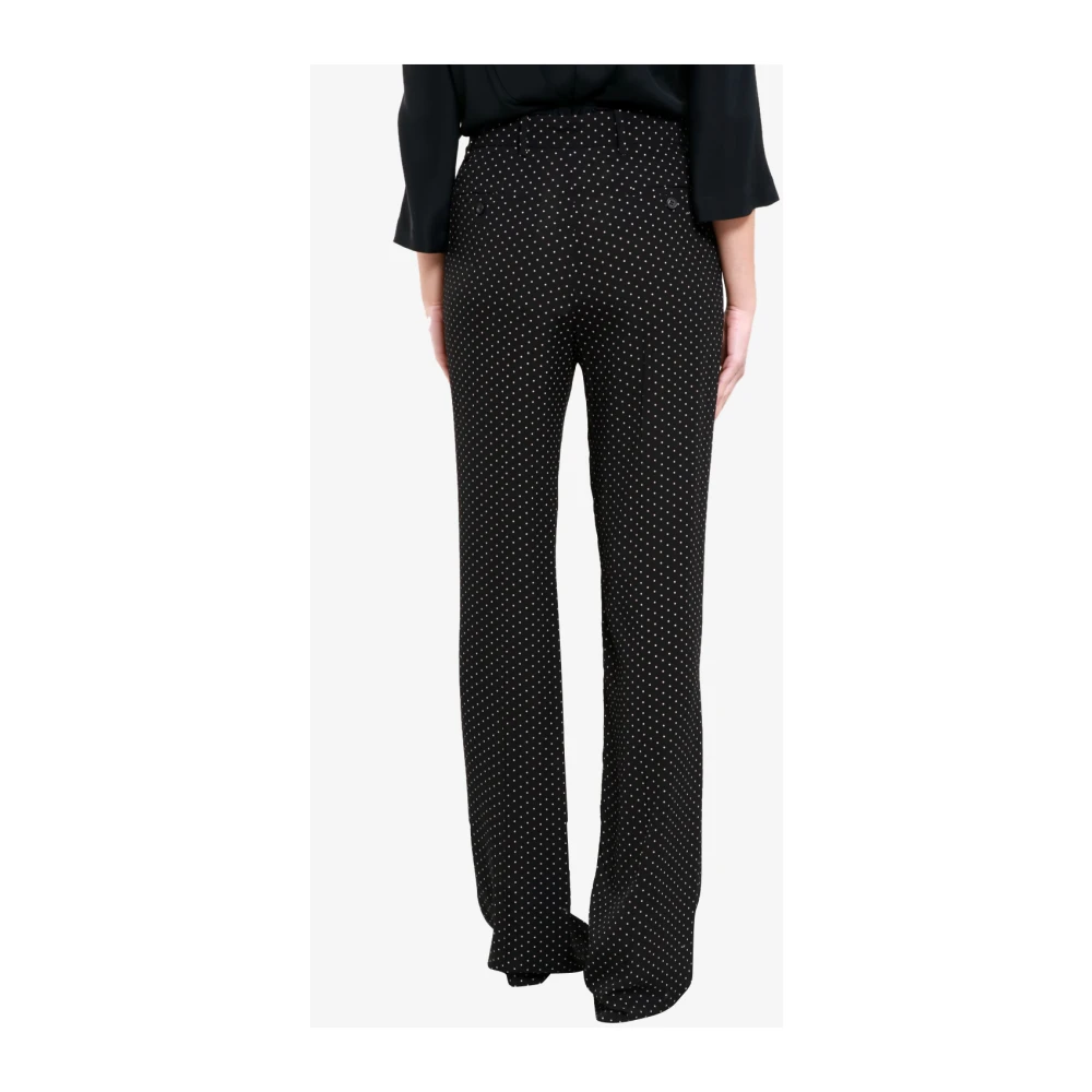 N21 Zwarte Katoenen Hoge Taille Broek Black Dames