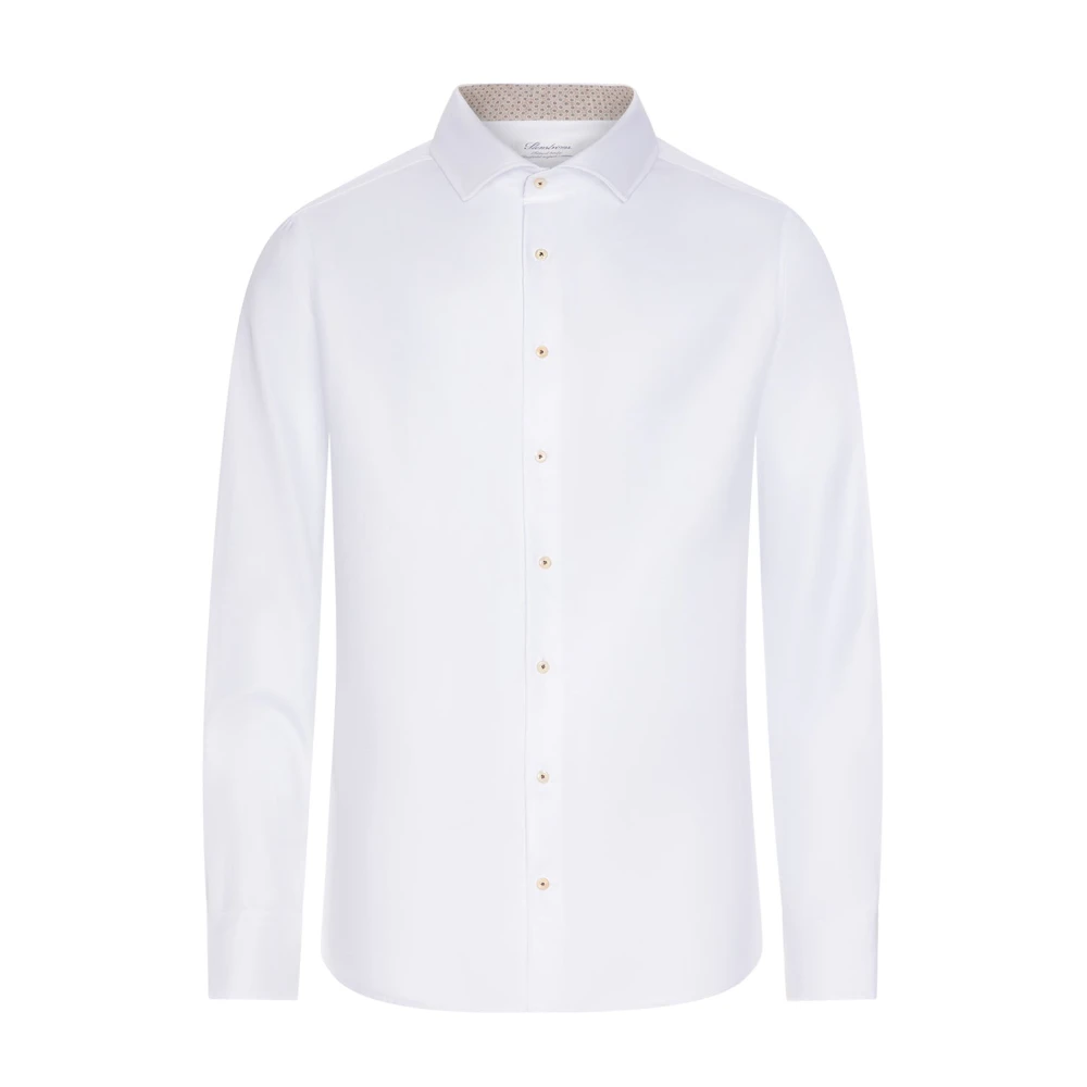 Stenströms Klassiek Overhemd met Fijn Patroon White Heren