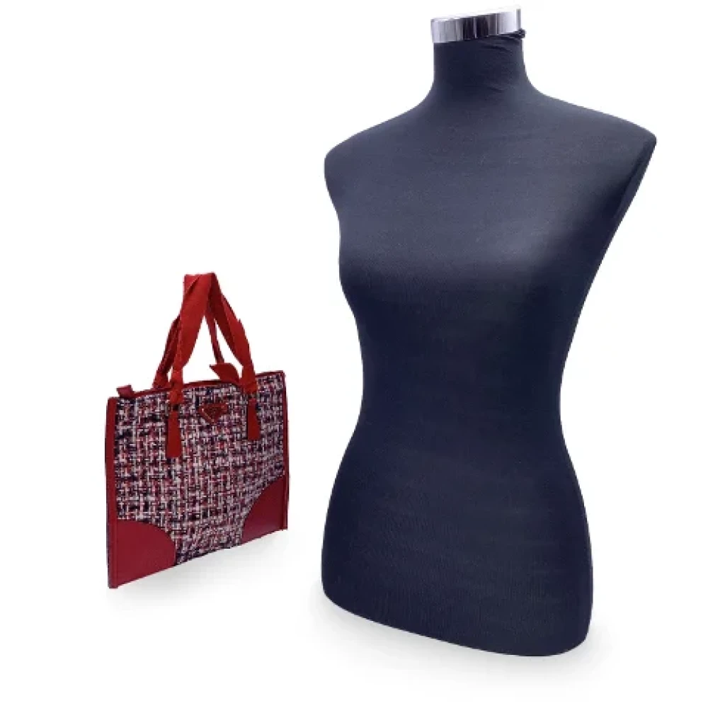 Prada Vintage Pre-owned Leather prada-bags Red Dames