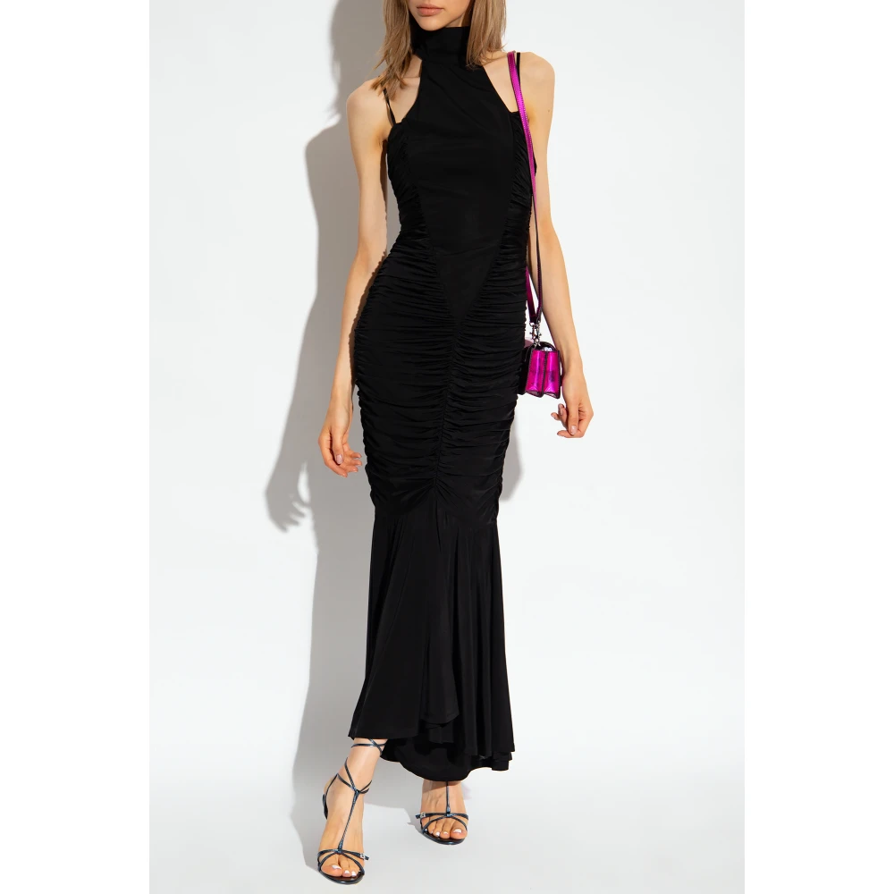Versace Jeans Couture Offshoulder jurk Black Dames