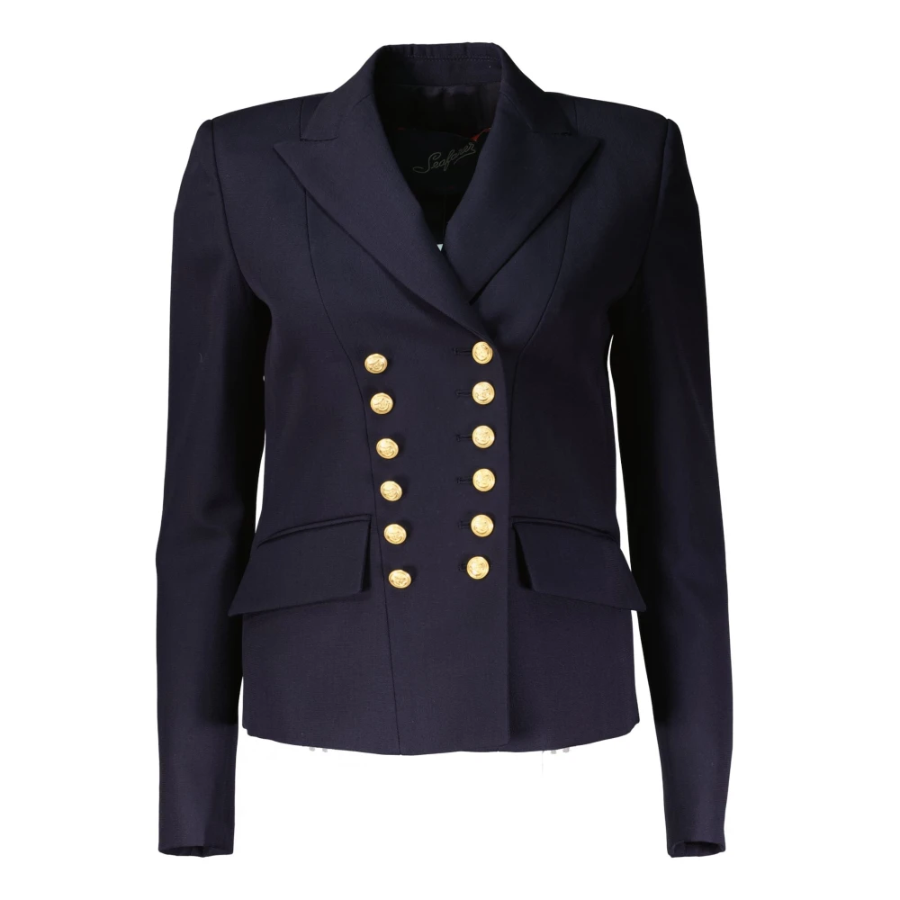 Seafarer Kort Getailleerde Blazer Blue Dames