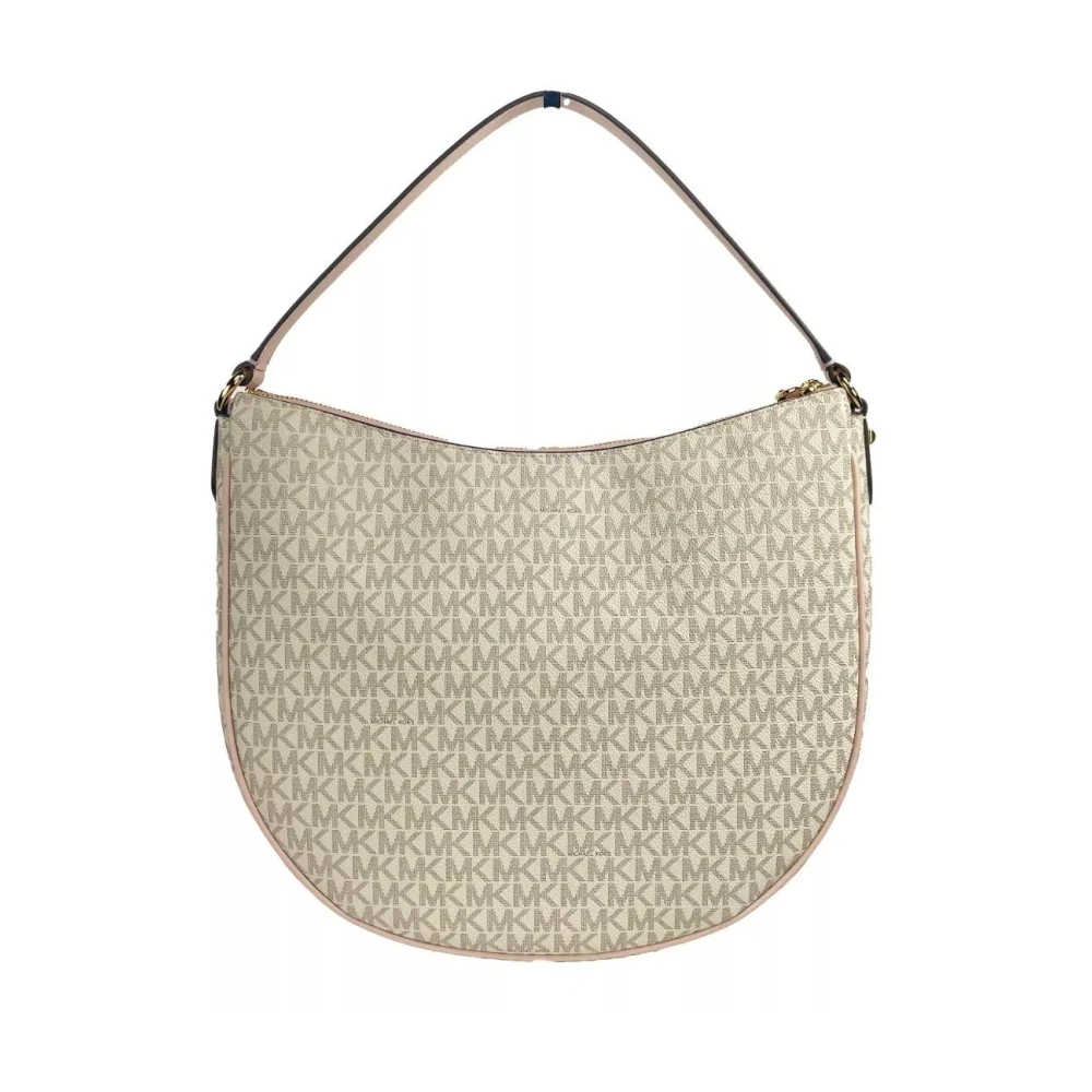Michael Kors Stijlvolle Crossbody Tas met Kaartsleuven Beige Dames