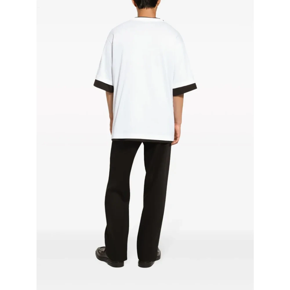 Dolce & Gabbana Logo Print T-Shirt White Heren