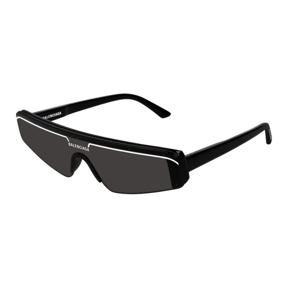 Balenciaga Unisex Black Sunglasses, One Size, Mask Sunglasses