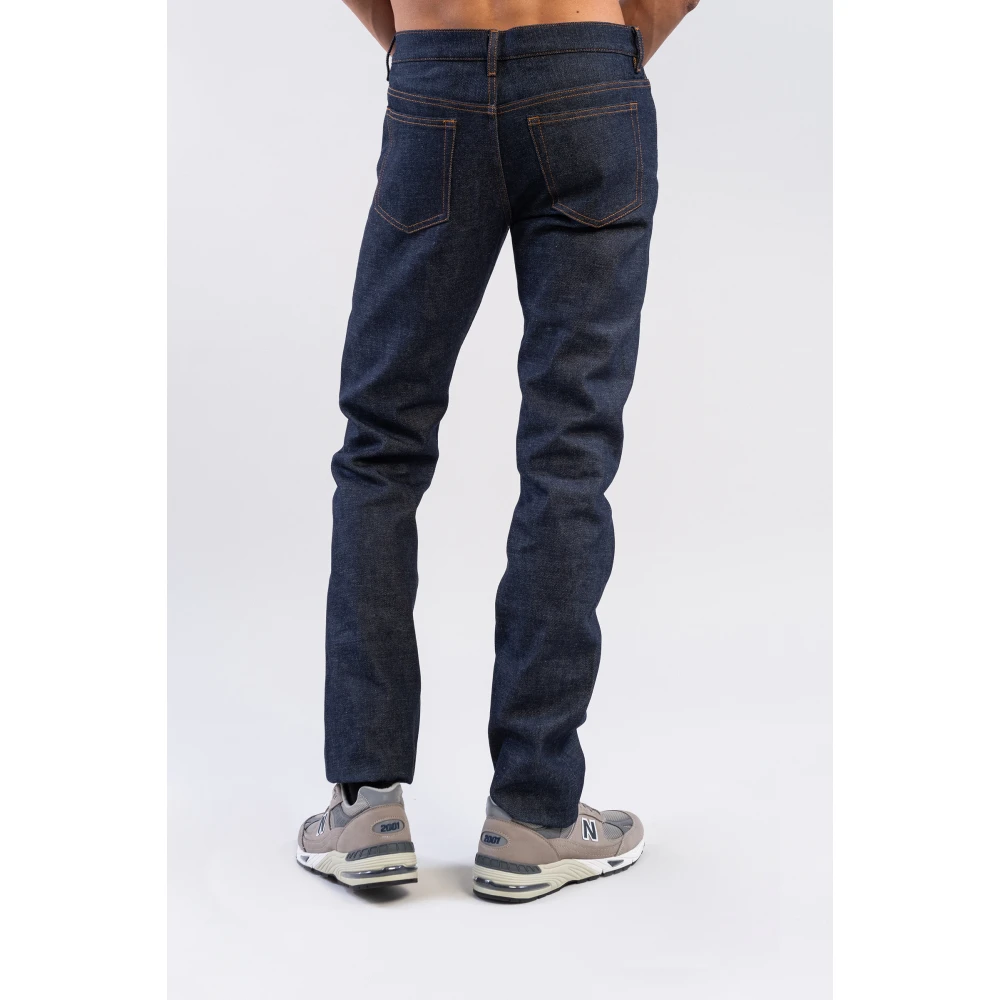 A.p.c. Japanse Ruwe Stretch Denim Jeans Blue Heren