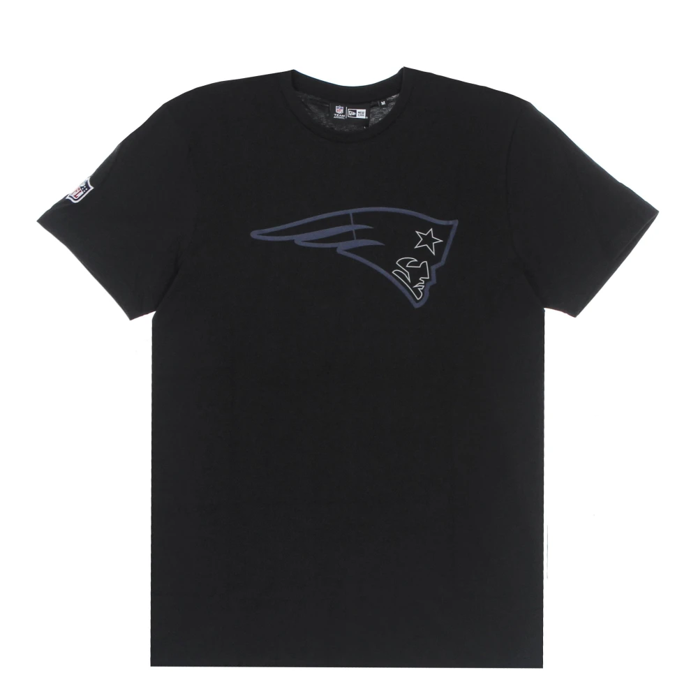 New Era Men's Black Nfl Outline Logo Tee