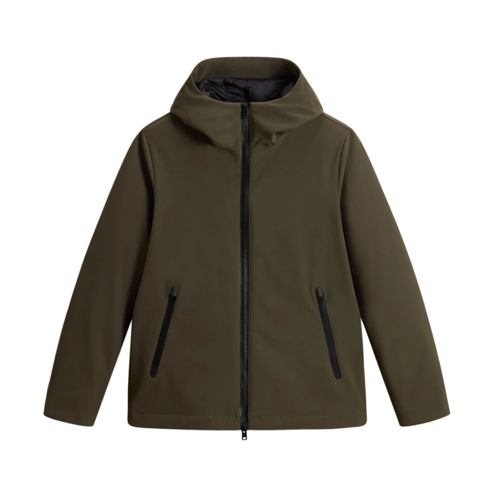 Woolrich Men's Green Padded Down Coat - Winter Jackets - S - Jackets