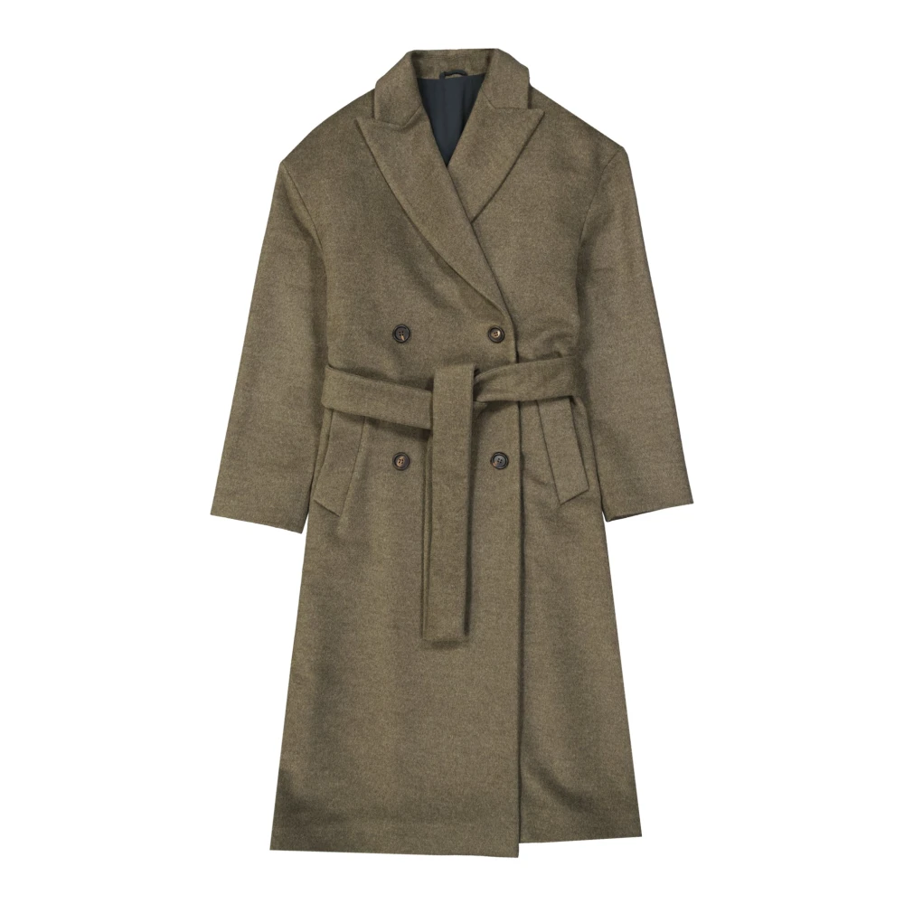 Coats > Belted Coats - - Brunello Cucinelli - Modalova