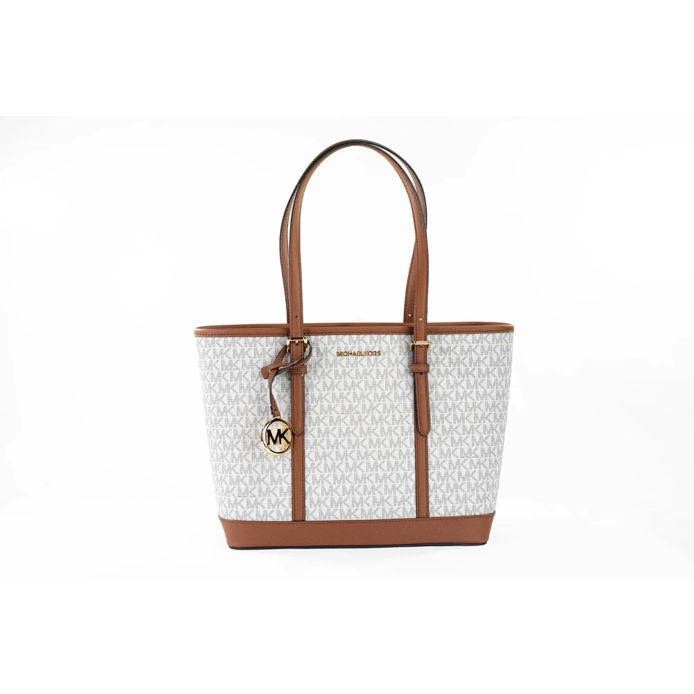 Michael Kors Vanilla PVC Schoudertas Beige Dames