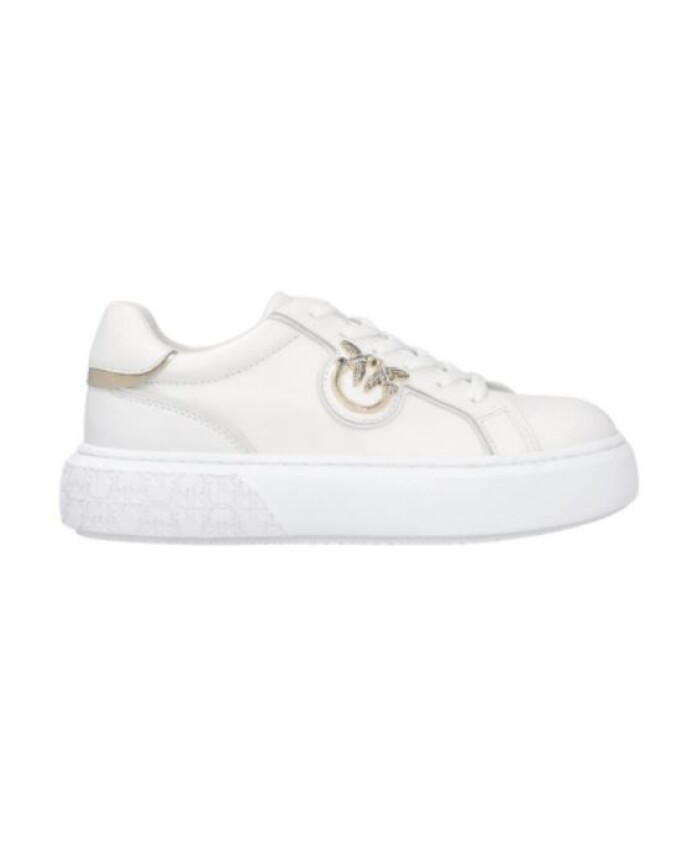 baskets-flatform-en-cuir-avec-logo-dore
