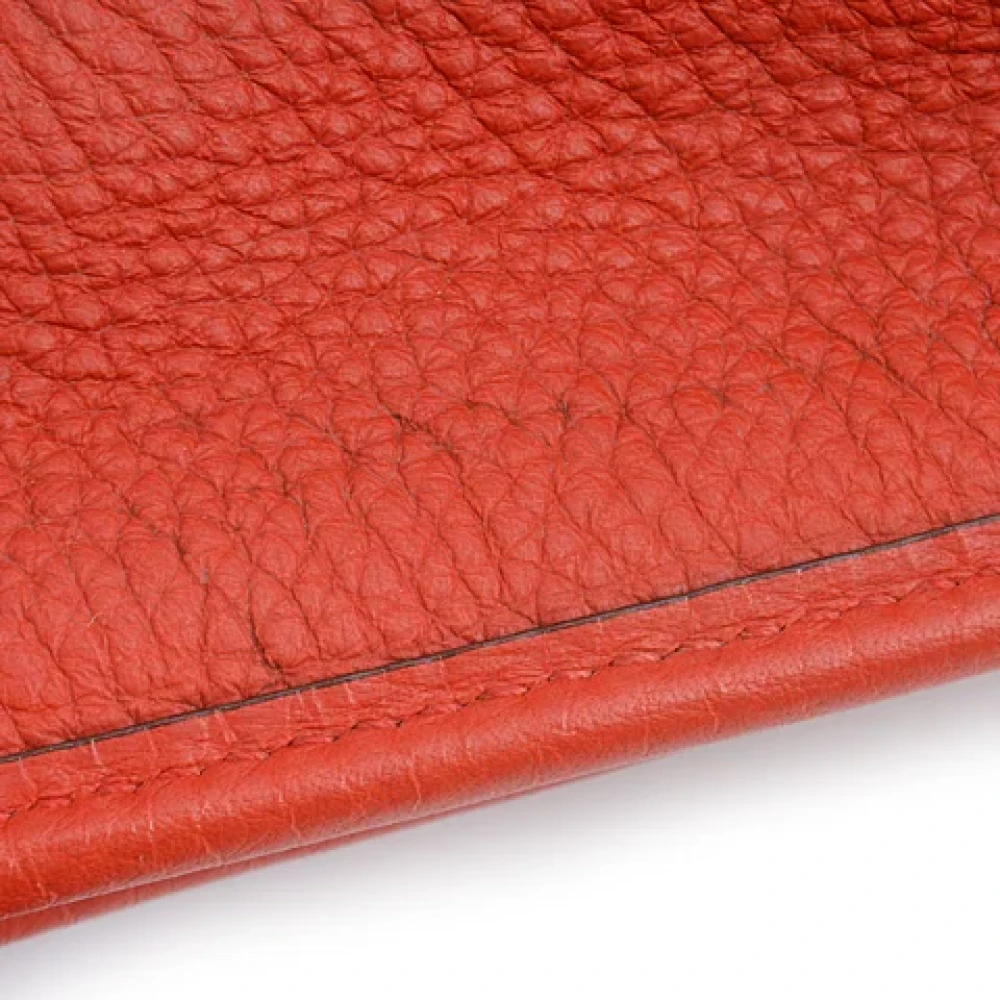 Hermès Vintage Pre-owned Leather crossbody-bags Red Dames