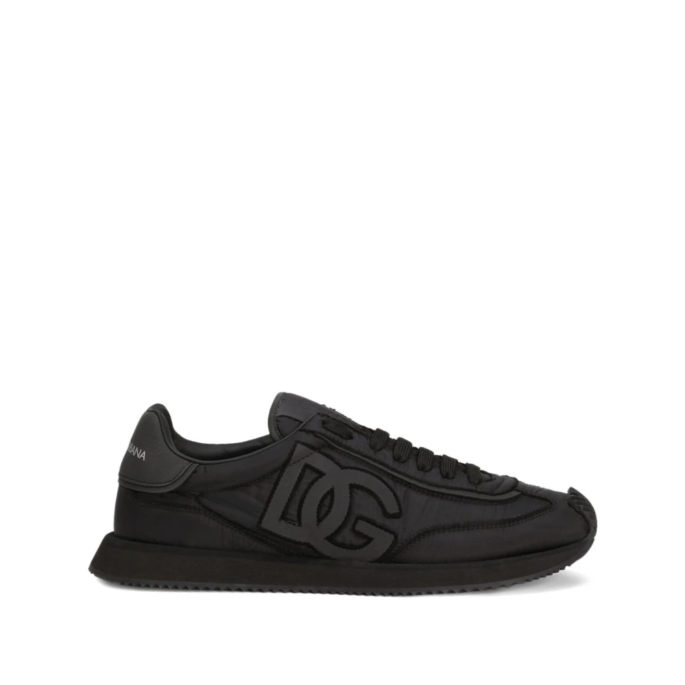 Dolce & Gabbana Men's Black Sneakers, 6 Uk, Cushion Fabric Trainers