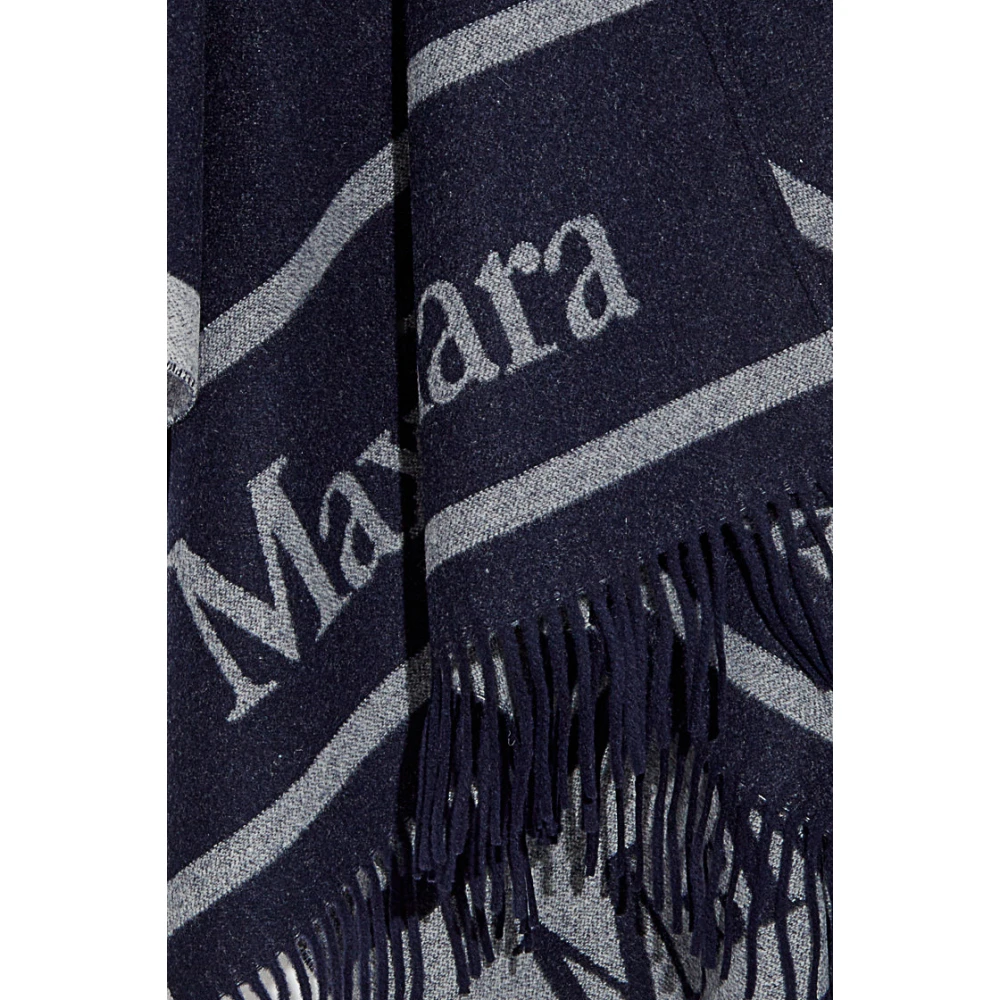 Max Mara Poncho Hilde Blue Dames