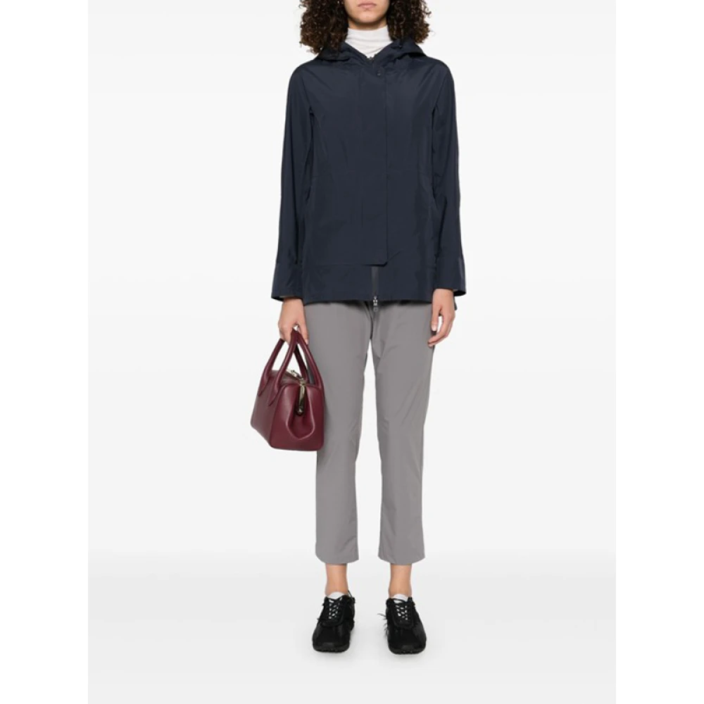 Herno Grijze Tapered Track Pants met Plooi Gray Dames