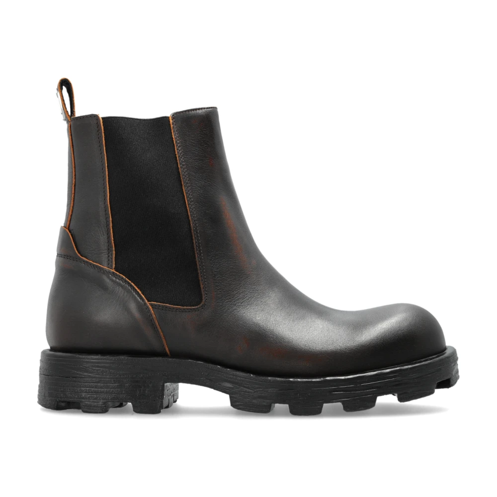 Diesel Uomo Marrone Scarpe, 42 Eu, New,