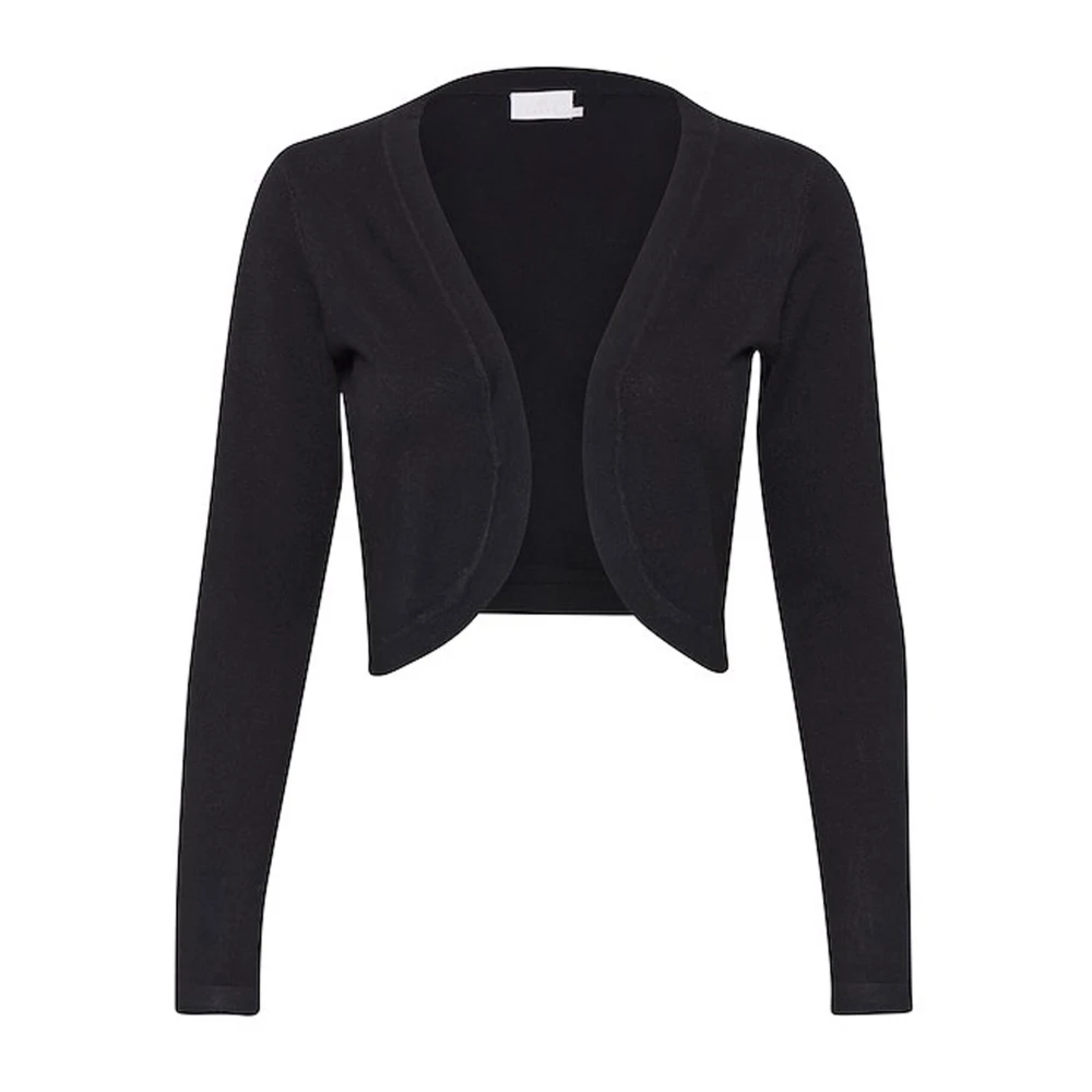 Kaffe Women's Black Cardigans,, Deep Knit Bolero Astrid Medium