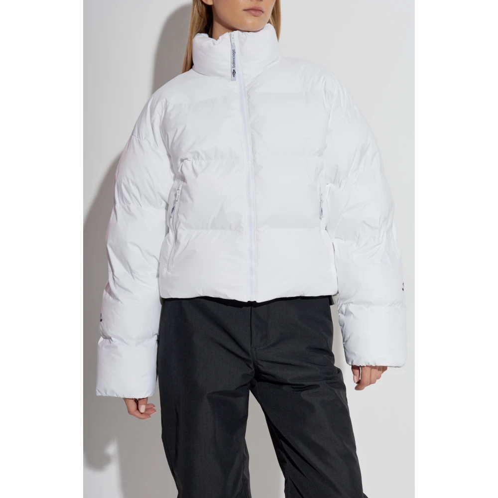 Balenciaga Gevoerde jas uit de Skiwear-collectie White Dames