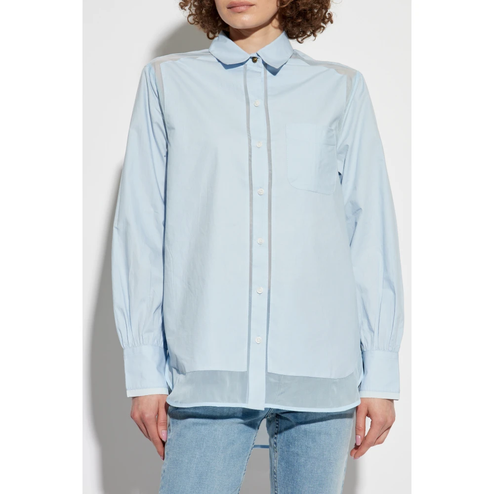 Rag & Bone Shirt Maxine Blue Dames