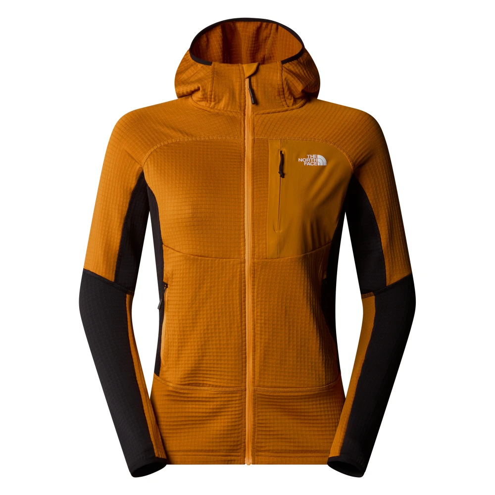 The North Face Powergrid Hoodie Iron Citrus Stijl Yellow Dames