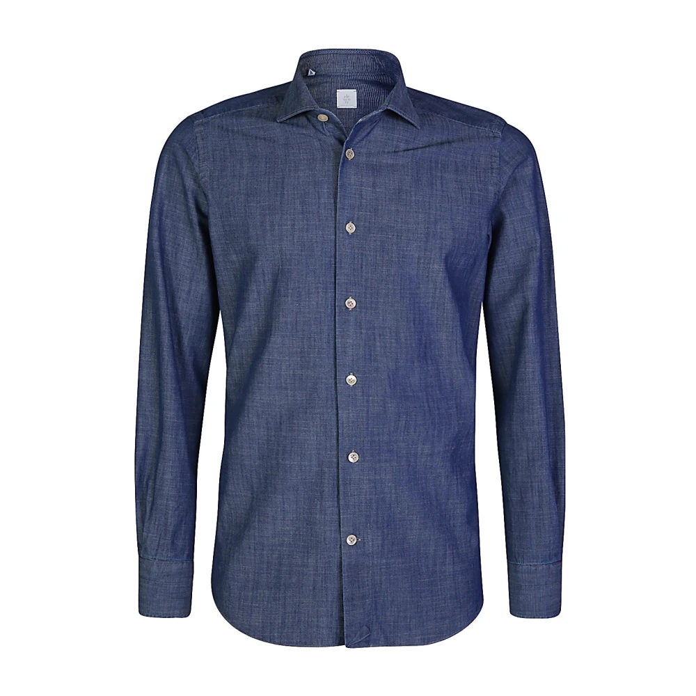 Eleventy Men's Blue Dandy Cotton Shirt